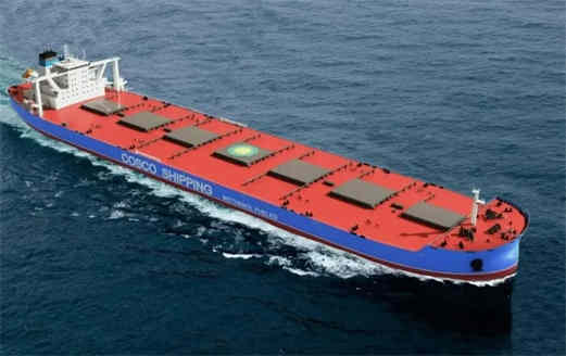 扬州中远海运重工获2艘32.5万吨甲醇双燃料动力矿砂船合同